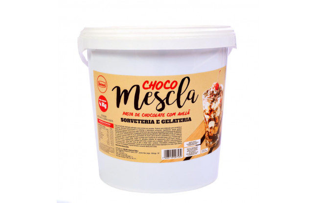 Choco Mescla Balmis com Avelã 3 KG - Caixa C/ 02 Unidades